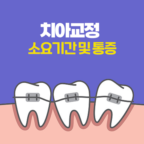 치아 교정 기간 통증